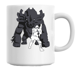 "Alien Vs Robot" Coffee Mug