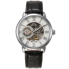 Luxury Stainless Steel Mechanical Steampunk Skeleton Watch (Black or White)